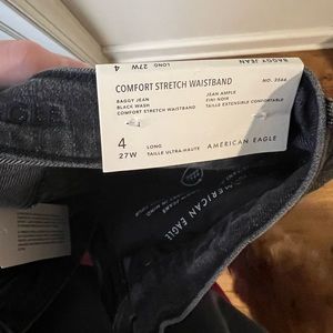 American Eagle black baggy jeans